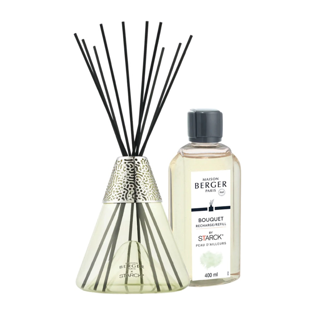 Maison Berger Starck Green Reed Diffuser Set - Peau d'Ailleurs