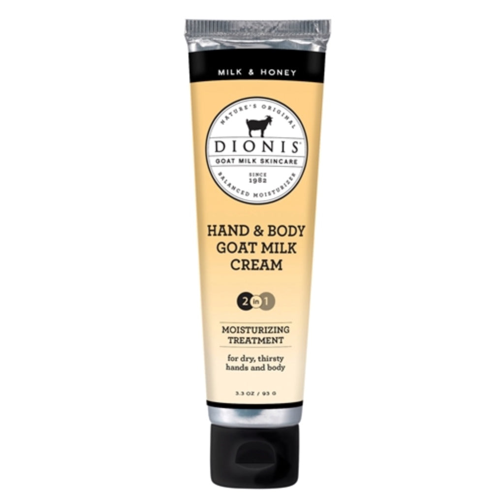 Dionis Goat Milk Hand & Body Cream - Milk & Honey 3.3 oz.