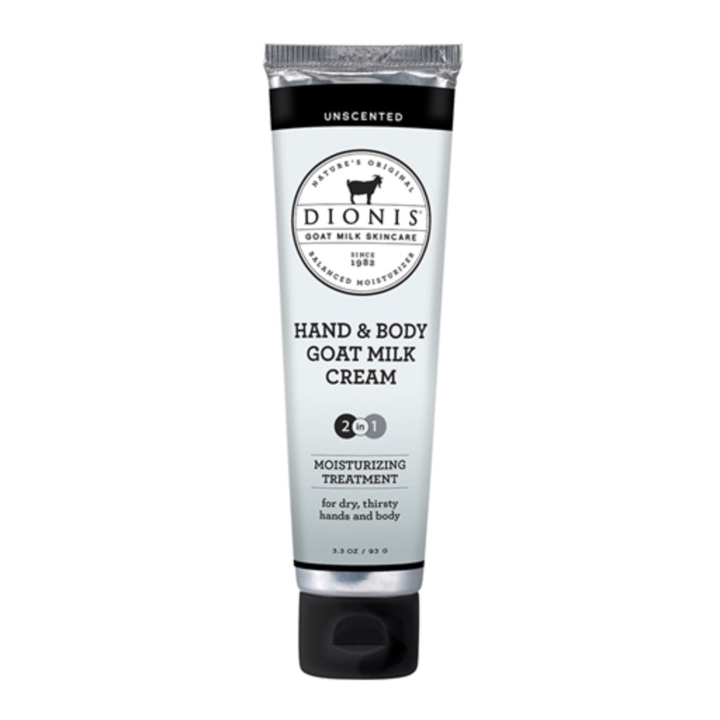 Dionis Goat Milk Hand & Body Cream - Unscented 3.3 oz.