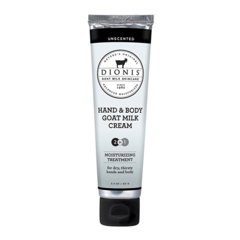 Dionis Goat Milk Hand & Body Cream - Unscented 3.3 oz.