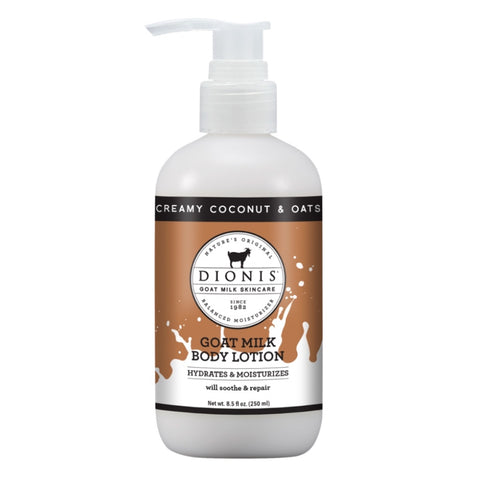 Dionis Goat Milk Body Lotion - Creamy Coconut & Oats 8.5 oz.