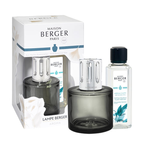 Aroma Glass Lampe Berger Gift Set - Happy