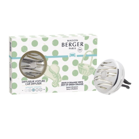 Maison Berger Car Diffuser Set - Dolce Zest of Green Orange